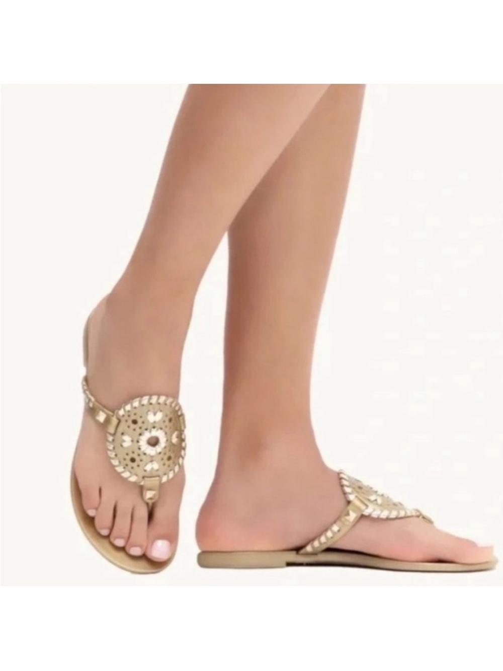 Women's Gold Jack, Rogers, Georgica georgia Thong Sandals